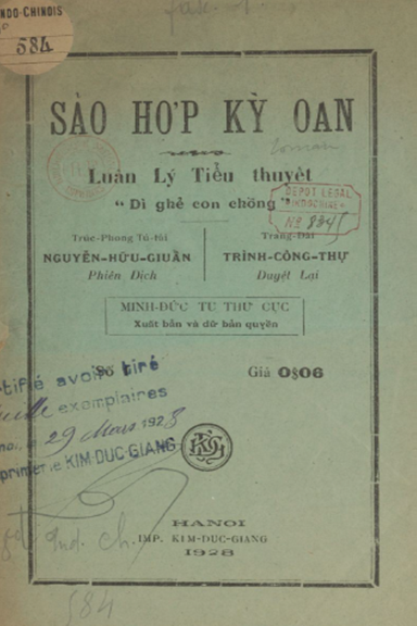 Sảo Hợp Kỳ Oan Số 1 (NXB Minh Đức 1928) - Nguyễn Hữu Giuẩn, 20 Trang