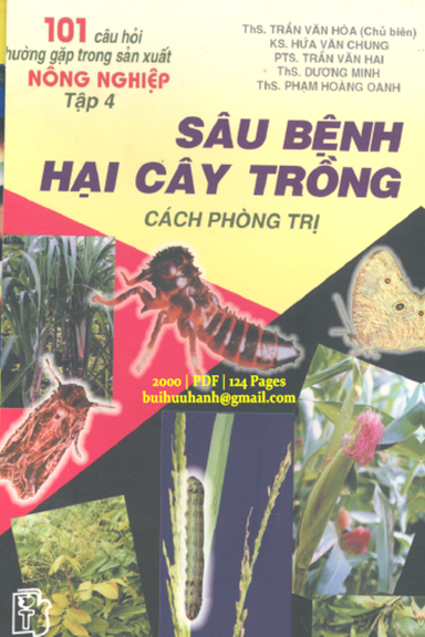 Sâu Bệnh Hại Cây Trồng Và Cách Phòng Trị (NXB Trẻ 2000) - Trần Văn Hòa, 124 Trang
