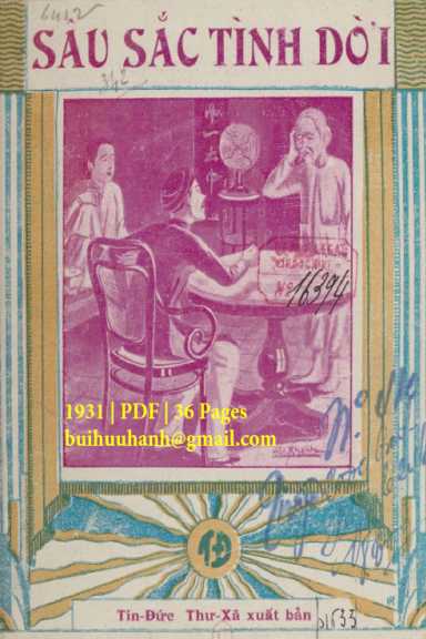 Sâu Sắc Tình Đời (NXB Tín Đức Thư Xã 1931) - Trạch Kỳ, 36 Trang