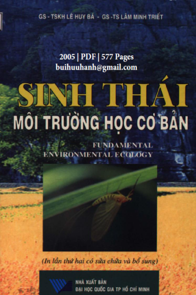 Sinh Thái Môi Trường Học Cơ Bản (NXB Đại Học Quốc Gia 2005) - Lê Huy Bá, 577 Trang