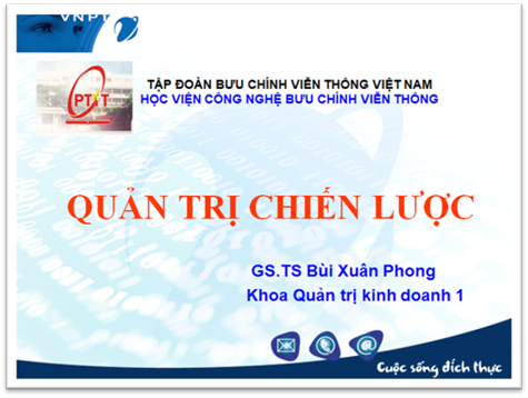 Slide Bài Giảng Quản Trị Chiến Lược - Bùi Xuân Phong, 212 Trang