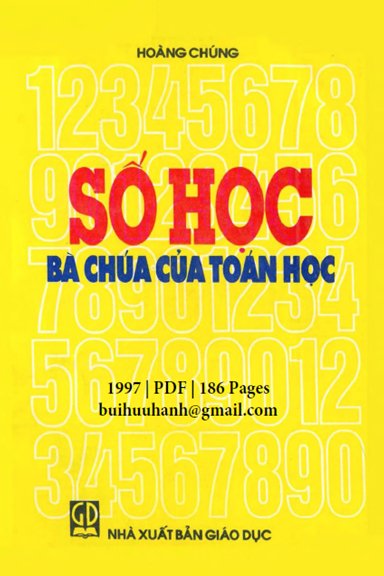 Số Học Bà Chúa Của Toán Học (NXB Giáo Dục 1997) - Hoàng Chúng, 186 Trang