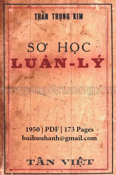 Sơ Học Luân Lý (NXB Tân Việt 1950) - Trần Trọng Kim, 173 Trang