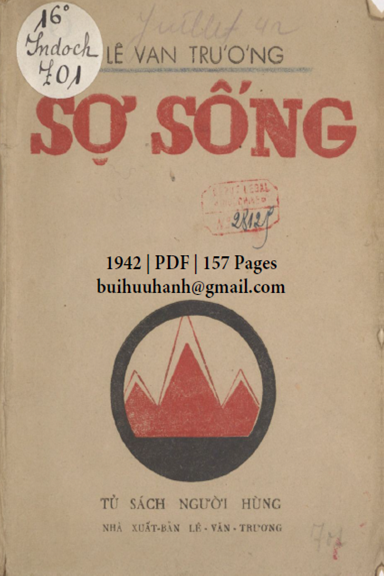 Sợ Sống (NXB Lê Cường 1942) - Lê Văn Trương, 157 Trang