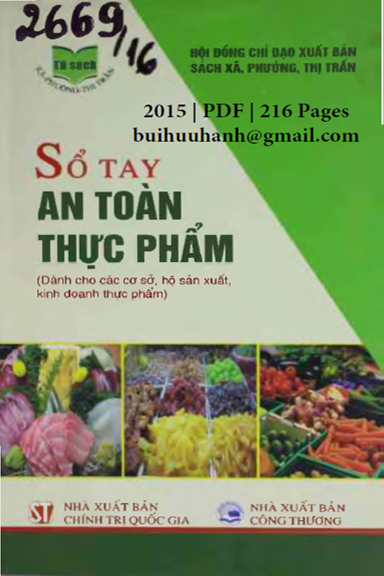 Sổ Tay An Toàn Thực Phẩm (NXB Chính Trị 2015) - Nhiều Tác Giả, 216 Trang