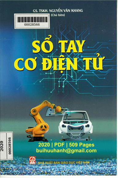Sổ Tay Cơ Điện Tử (NXB Giáo Dục 2020) - Nguyễn Văn Khang, 509 Trang