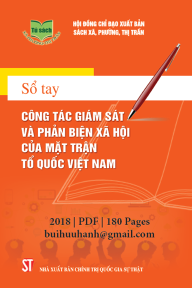 Sổ Tay Công Tác Giám Sát Và Phản Biện Xã Hội Của Mặt Trận Tổ Quốc Việt Nam - Trần Thanh Mẫn