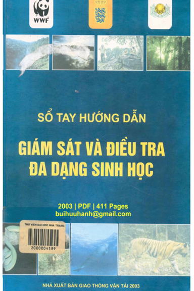 Sổ Tay Hướng Dẫn Giám Sát Và Điều Tra Đa Dạng Sinh Học (NXB Giao Thông Vận Tải 2003) - Phạm Nhật
