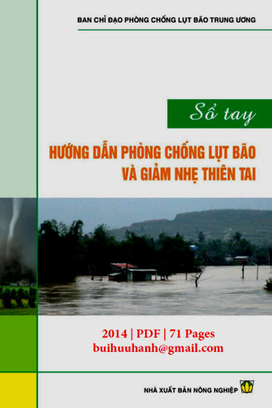 Sổ Tay Hướng Dẫn Phòng Chống Lụt Bão Và Giảm Nhẹ Thiên Tai (NXB Nông Nghiệp 2014) - Nhiều Tác Giả