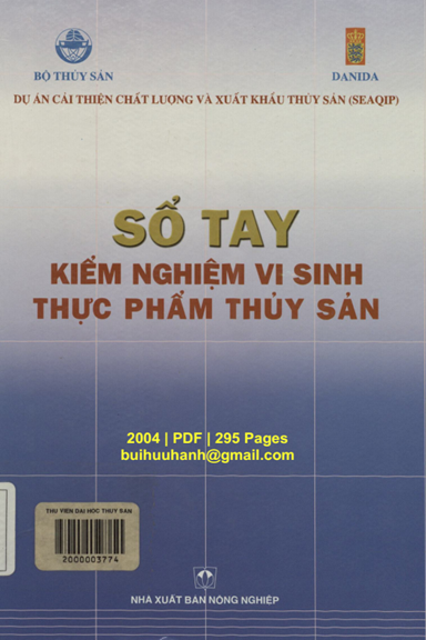 Sổ Tay Kiểm Nghiệm Vi Sinh Thực Phẩm Thủy Sản (NXB Nông Nghiệp 2004) - Nguyễn Đức Hùng, 295 Trang