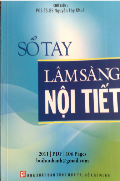 Sổ Tay Lâm Sàng Nội Tiết (NXB Tổng Hợp 2011) - Nguyễn Thy Khuê, 106 Trang