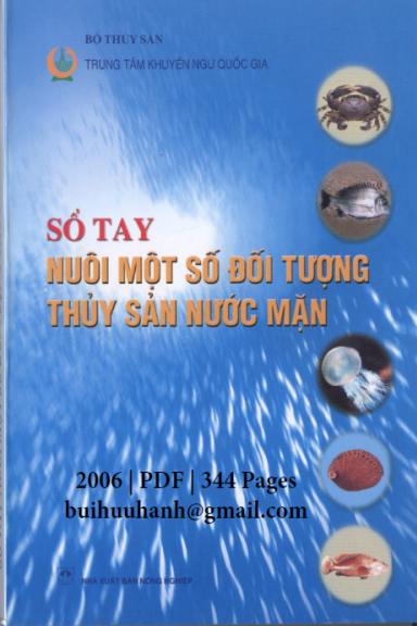 Sổ Tay Nuôi Một Số Đối Tượng Thủy Sản Nước Mặn (NXB Nông Nghiệp 2006) - Trần Văn Quỳnh, 344 Trang