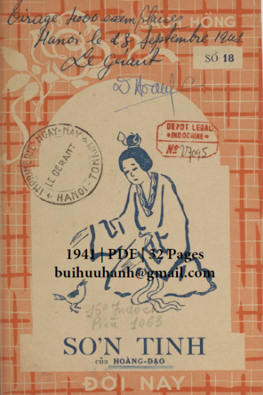 Sơn Tinh (NXB Đời Nay 1941) - Hoàng Đạo, 32 Trang