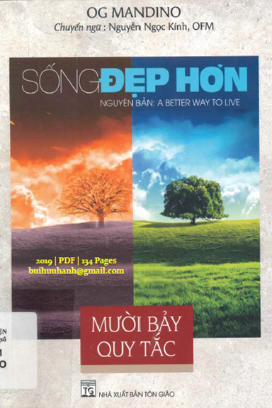 Sống Đẹp Hơn Mười Bảy Quy Tắc (NXB Tôn Giáo 2019) - Og Mandino, 134 Trang