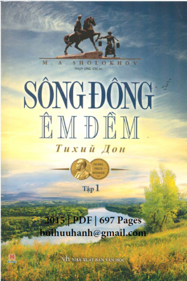 Sông Đông Êm Đềm Tập 1 (NXB Văn Học 2015) - Mikhail Sholokhov, 697 Trang