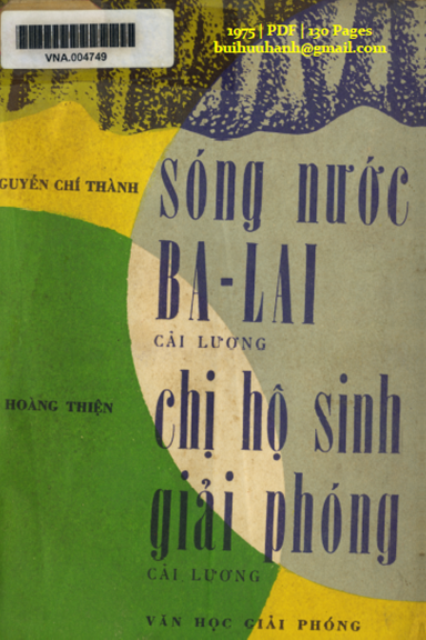 Sóng Nước Ba Lai (NXB Văn Học Giải Phóng 1975) - Nguyễn Chí Thành, 130 Trang