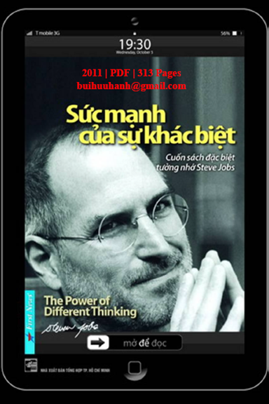 Steve Jobs-Sức Mạnh Của Sự Khác Biệt (NXB Tổng Hợp 2011) - Huỳnh Ngọc Phiên, 313 Trang