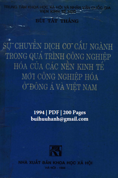 Sự Chuyển Dịch Cơ Cấu Ngành Trong Quá Trình Công Nghiệp Hóa Của Các Nền Kinh Tế Mới Công Nghiệp Hóa