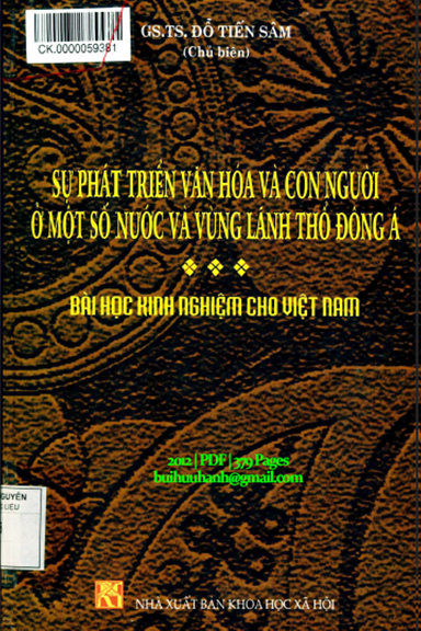 Sự Phát Triển Văn Hóa Và Con Người Ở Một Số Nước Và Vùng Lãnh Thổ Đông Á - Đỗ Tiến Sâm, 379 Trang