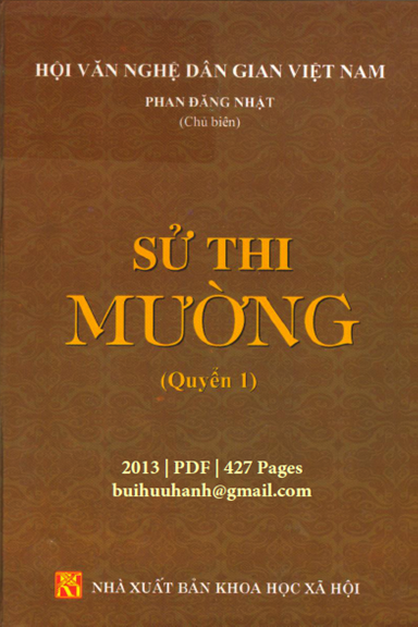 Sử Thi Mường Quyền 1 (NXB Khoa Học Xã Hội 2013) - Phan Đăng Nhật, 427 Trang