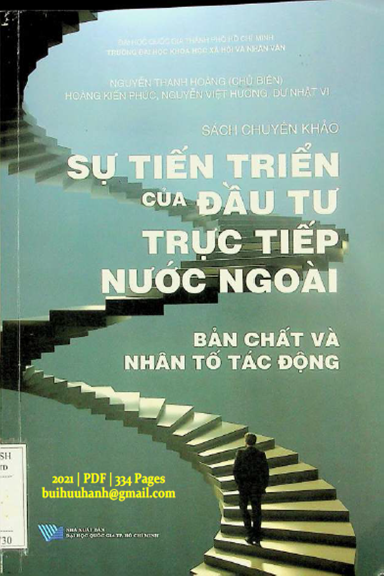 Sự Tiến Triển Của Đầu Tư Trực Tiếp Nước Ngoài (NXB Đại Học Quốc Gia 2021) - Nguyễn Thanh Hoàng