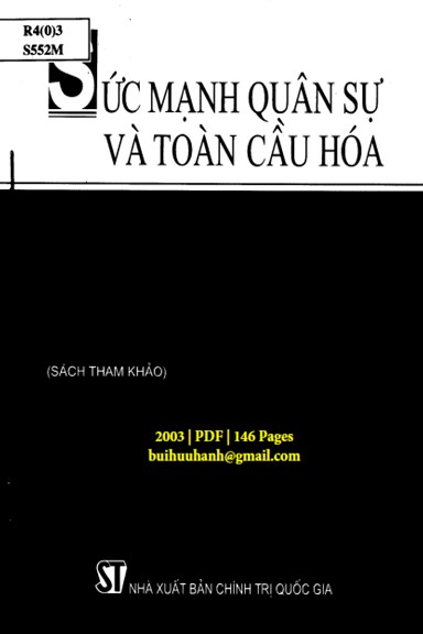 Sức Mạnh Quân Sự Và Toàn Cầu Hóa (NXB Chính Trị 2003) - Nguyễn Văn Thanh, 146 Trang