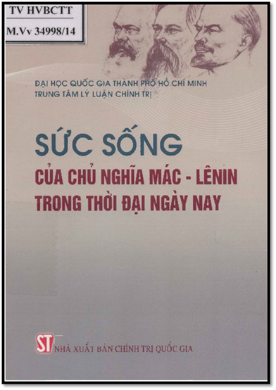 Sức Sống Của Chủ Nghĩa Mác-Lênin Trong Thời Đại Ngày Nay (NXB Chính Trị 2014) - Đinh Ngọc Thạch