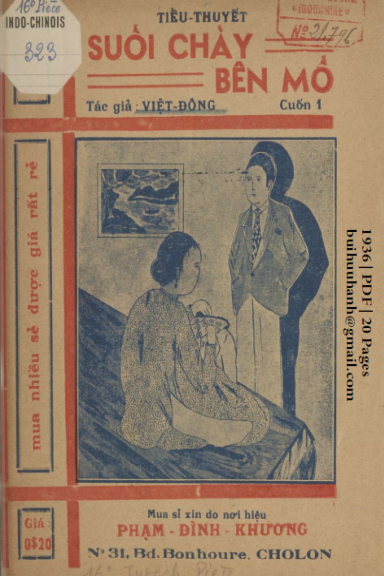 Suối Chảy Bên Mồ Cuốn 1-3 (NXB Đức Lưu Phương 1936) - Việt Đông, 60 Trang