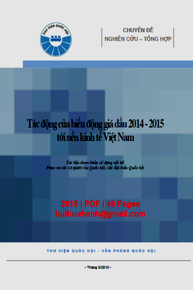 Tác Động Của Biến Động Giá Dầu 2014-2015 Tới Nền Kinh Tế Việt Nam (NXB Hà Nội 2015) - Nguyễn Sĩ Dũng