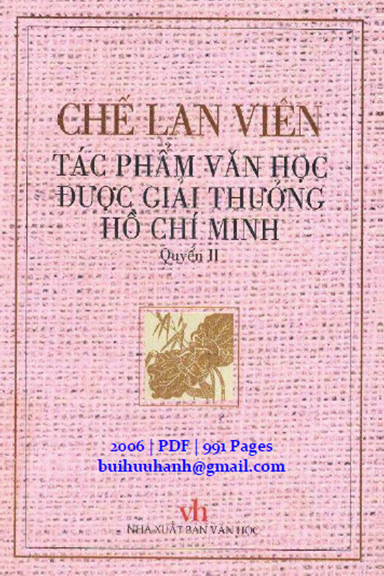 Tác Phẩm Văn Học Được Giải Thưởng Hồ Chí Minh Quyển 2 (NXB Văn Học 2006) - Chế Lan Viên, 991 Trang