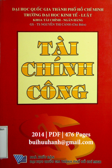 Tài Chính Công (NXB Đại Học Quốc Gia 2014) - Nguyễn Thị Cành, 476 Trang