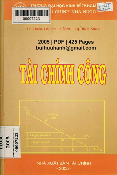 Tài Chính Công (NXB Tài Chính 2005) - Dương Thị Bình Minh, 425 Trang