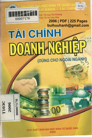 Tài Chính Doanh Nghiệp (NXB Kinh Tế Quốc Dân 2006) - Lưu Thị Hương, 225 Trang