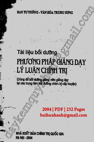 Tài Liệu Bồi Dưỡng Phương Pháp Giảng Dạy Lý Luận Chính Trị - Nguyễn Viết Thông, 232 Trang