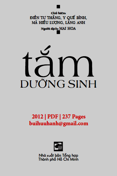 Tắm Dưỡng Sinh (NXB Tổng Hợp 2012) - Điền Tư Thắng, 237 Trang