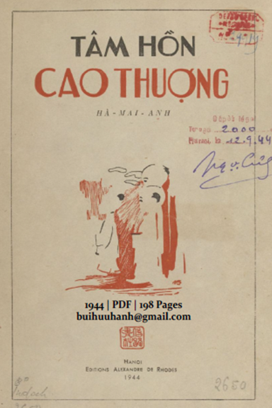 Tâm Hồn Cao Thượng (NXB Thụy Ký 1944) - Hà Mai Anh, 198 Trang