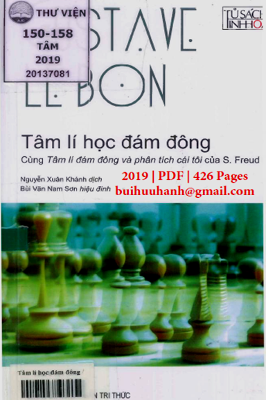 Tâm Lí Học Đám Đông (NXB Tri Thức 2019) - Gustave Le Bon, 426 Trang