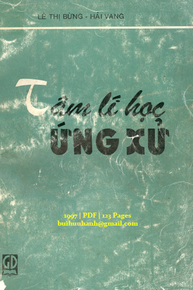 Tâm Lí Học Ứng Xử (NXB Giáo Dục 1997) - Lê Thị Bừng, 123 Trang