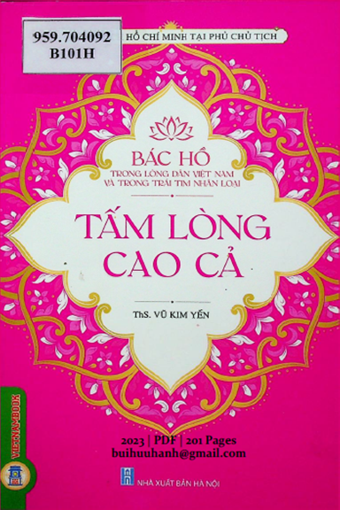 Tấm Lòng Cao Cả (NXB Hà Nội 2023) - Vũ Kim Yến, 201 Trang