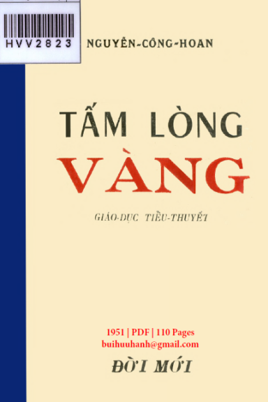 Tấm Lòng Vàng (NXB Đời Mới 1951) - Nguyễn Công Hoan, 110 Trang