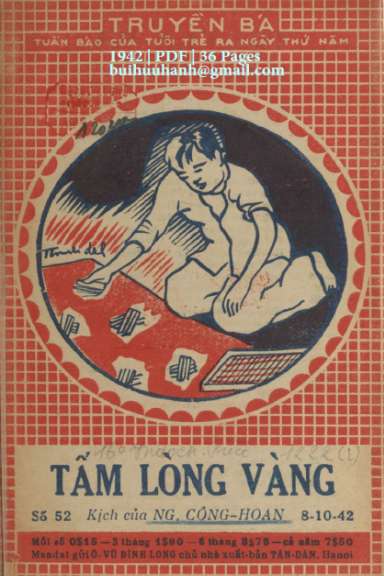 Tấm Lòng Vàng Tập 2 (NXB Tân Dân 1942) - Nguyễn Công Hoan, 36 Trang