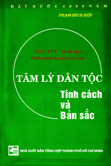 Tâm Lý Dân Tộc-Tính Cách Và Bản Sắc (NXB Tổng Hợp 2013) - Phạm Bích Hợp, 144 Trang