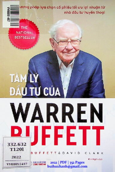 Tâm Lý Đầu Tư Của Warren Buffett (NXB Công Thương 2022) - Mary Buffett, 352 Trang
