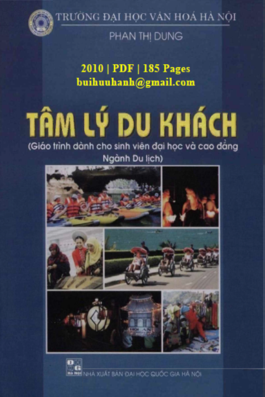 Tâm Lý Du Khách (NXB Đại Học Quốc Gia 2010) - Phan Thị Dung, 184 Trang