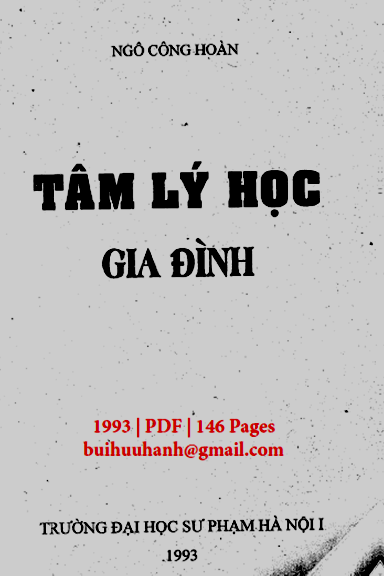 Tâm Lý Học Gia Đình (NXB Đại Học Sư Phạm 1993) - Ngô Công Hoàn, 146 Trang