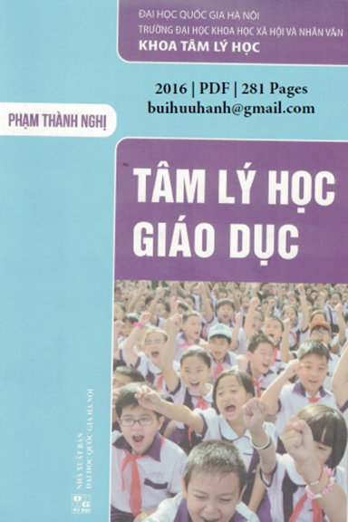Tâm Lý Học Giáo Học (NXB Đại Học Quốc Gia 2016) - Phạm Thành Nghị, 281 Trang