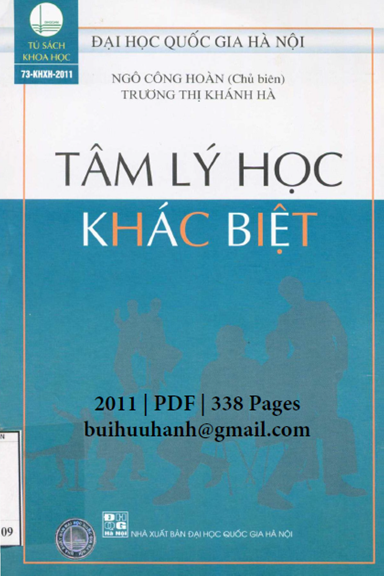 Tâm Lý Học Khác Biệt (NXB Đại Học Quốc Gia 2011) - Ngô Công Đoàn, 338 Trang