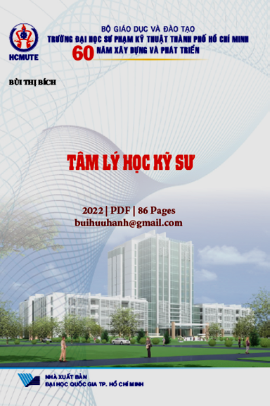 Tâm Lý Học Kỹ Sư (NXB Đại Học Quốc Gia 2022) - Bùi Thị Bích, 86 Trang