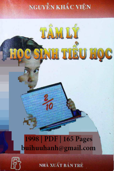 Tâm Lý Học Sinh Tiểu Học (NXB Trẻ 1998) - Nguyễn Khắc Viện, 165 Trang