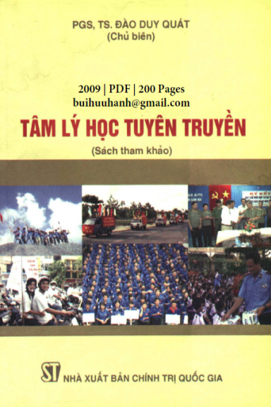 Tâm Lý Học Tuyên Truyền (NXB Chính Trị 2009) - Đào Duy Quát, 200 Trang